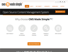 Tablet Screenshot of cmsmadesimple.org