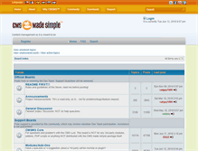 Tablet Screenshot of forum.cmsmadesimple.org